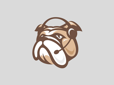 UK Support animal bulldog dog fun headset service staff support
