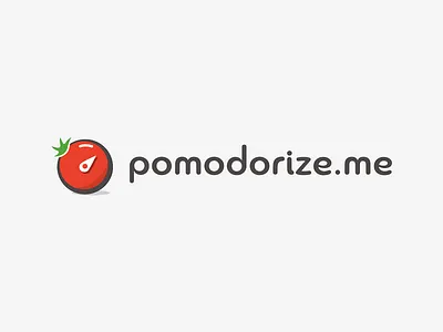 Logo for Pomodorize.me logo pomodoro productivity timer tomato web app