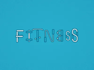 Fitness bike fitness gym icons rope swoleness bro type typography weights