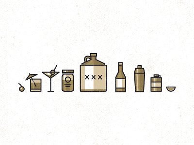 Speakeasy bar cocktail drink flask icon icons illustration moonshine njimedia speakeasy