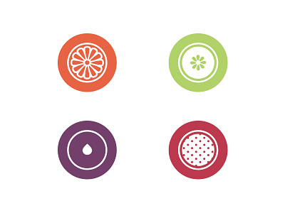 Fruit Icons color cucumber dragon fruit fruit icon illustration line monoline orange plum simple