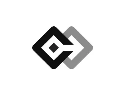 Money transfer - rejected direction clean direction logo money movement rejected simple square transfer