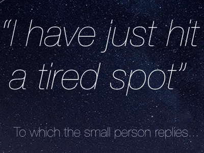 Moment Tired Spot v3 poster tired