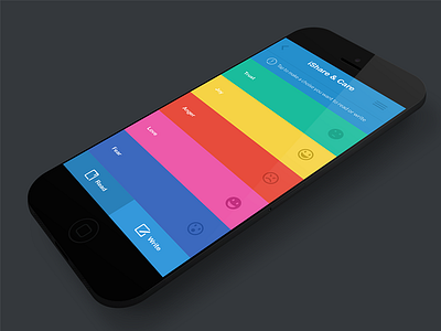 ishare flat flat color home screen ios ios7 iphone line icons ui desgin ux desgin