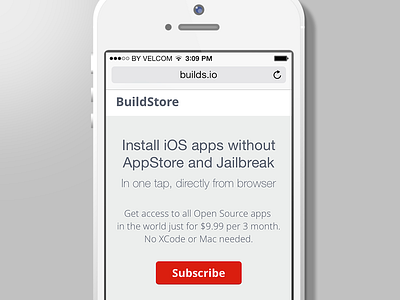 BuildStore appstore buildstore flat ios ios7 iphone jailbreak landing ui