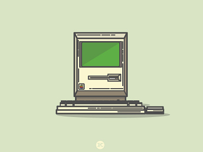 Apple 2 apple computer design flat graphic icon illustration ios macos popular vector web