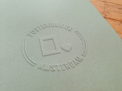 Posterjunkies Embossing Stamp amsterdam embossing posterjunkies stamp