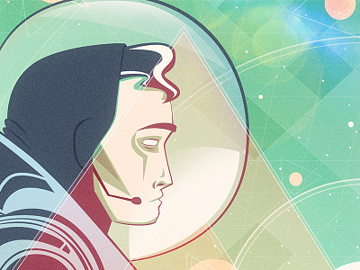 Space Duder astronaut design illustration man photoshop planets space stars