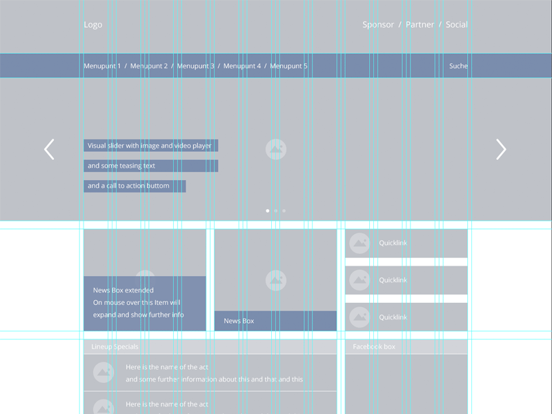 Prototyping photoshop prototype website