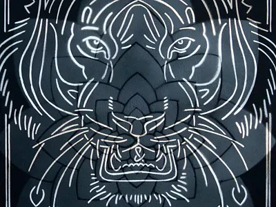 Tiger&Woods Poster band poster decibel festival handmade lettering line work poster poster design spray paint tiger tigerwoods