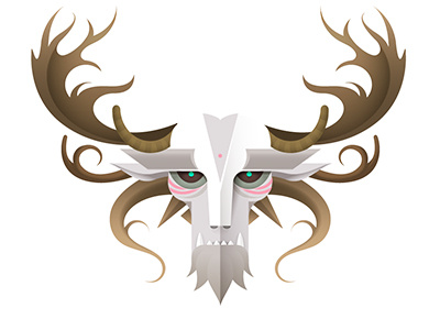 Cernunnos | Animal Gods WIP animal celta celtic deer forest god horns illustration mythical mythology vector