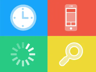 10 Signs You Need a New Site blue color green icon illustration red vector yellow