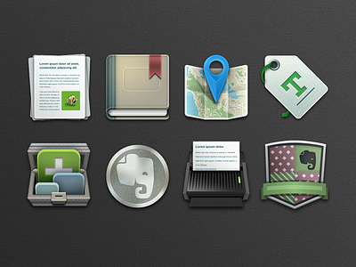 Nav Icons evernote icon mac set