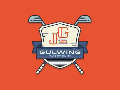 Gulwing badge crest golf logo