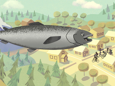 Journey- Still frame fish journey pacific northwest portland salmon