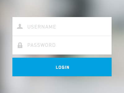 Simple Login flat login