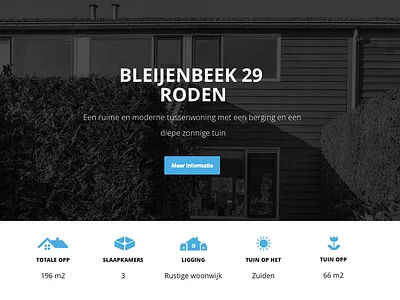 House for sale big header big header photo blue clean house icon icons site web website