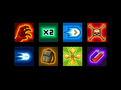 Icons game hud interface ios ipad iphone ipod joan mad run old school pixel art retro ui