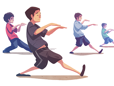 Tai Chi illustration martial arts series tai chi