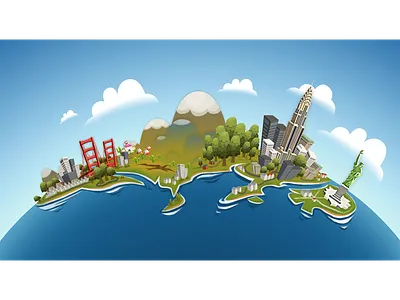 USA earth globe planet usa