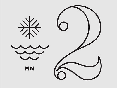 The Shirt Show 1 minneapolis number numbers snow snowflake type typography water