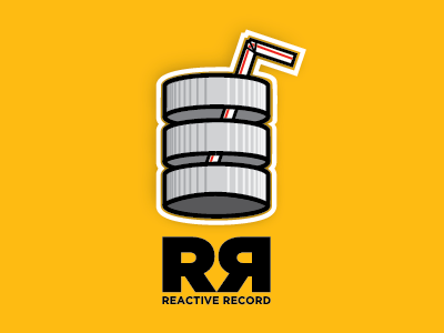 Reactive Record OSS database logo straw