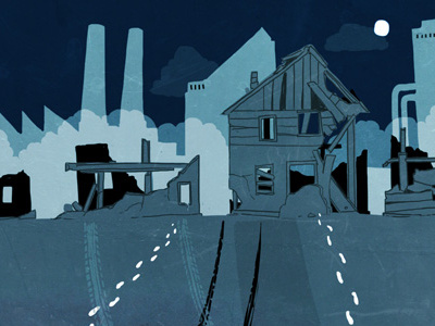 Detroit city detroit illustration