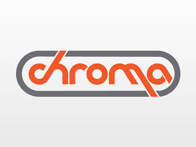 Chroma Logo branding chroma lettering logo smooth curves typography