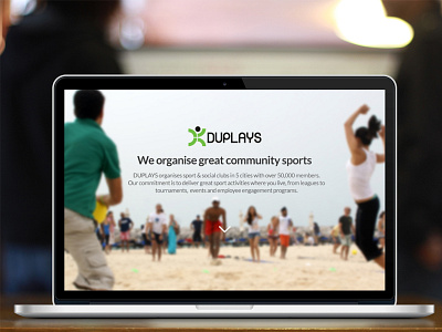 Responsive one page site duplays landing minimalistic onepage page responsive web