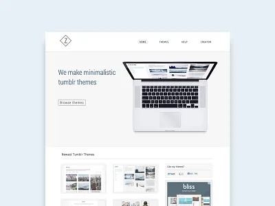 Zen Themes clean minimal themes tumblr tumblr themes web web design