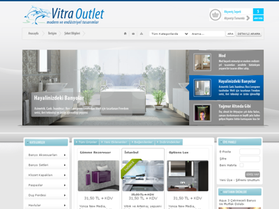 Vitra E Shop banyo commarce eshop eticaret shop ticaret