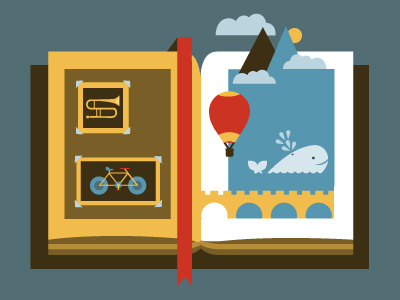 Book book graphic design illustration vector