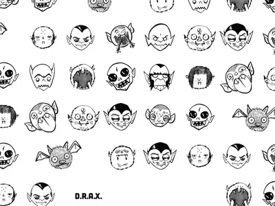 D.R.A.X. endpaper comic dracula endpaper