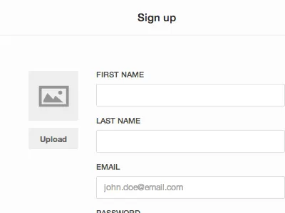 Sign up form form