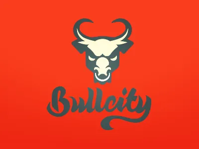 Bullcity bull bullcity city lettering letters logo logotype type typograhy