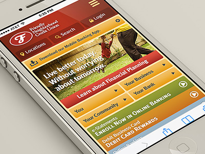 Mobile Website Homepage