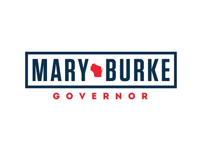 Mary Burke for Governor of Wisconsin logo campaign logo politics