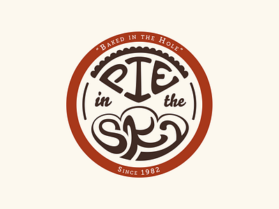 Pie in the Sky bakery branding coffee design logo pastry pie shop