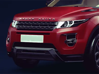 Range Rover CGI 3d car lighting range rover red texturing