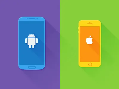 flat android colour flat icon ipad iphone s4 shadow wp