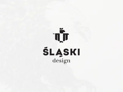 Slaski Design branding community design eagle facebook friendly logo negative space pointing pointing out poland silesia
