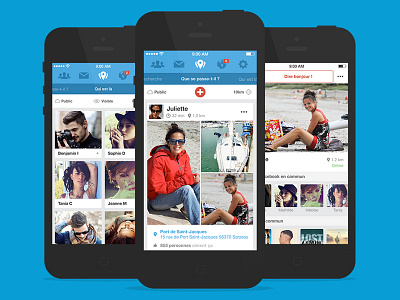 Bonjourbonjour flat ios7 mobile social