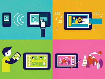 Device Capabilities apps blog icons illustration illustrations