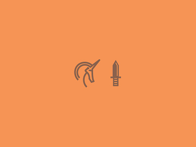 Lil' Sigils dagger icon icons john h ratajczak knife monoweight sigil sigils thick lines unicorn unicult