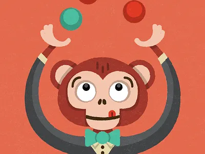 The Human Element bow tie circus dapper gentleman juggler juggling monkey suit