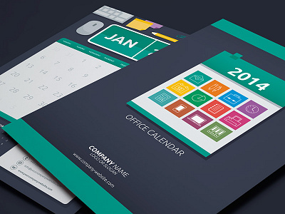 Flat Office Calendar calendar flat flat design icon modern office simple wall calendar