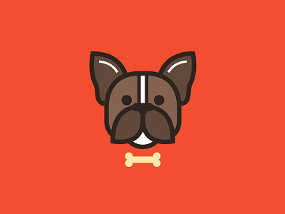 Woof Woof bark bone boston dog illustration puppster terrier woof