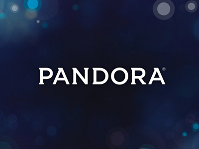 Pandora branding identity logo logotype pandora typography