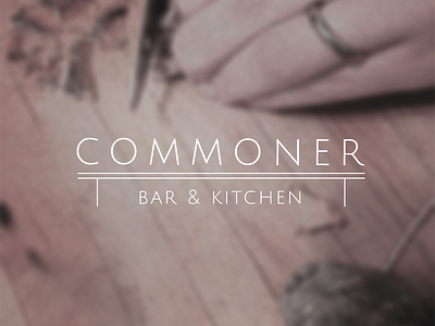 Commoner brand handout logo photoshop