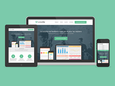 Wizville flat responsive webdesign